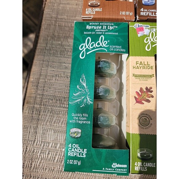 Glade Scented Oil Candles Assorted 4 Open 4 Sealed Discontinued - Picture 2 of 16